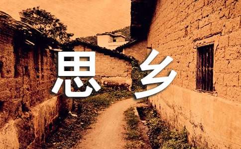 思乡的初中作文500字