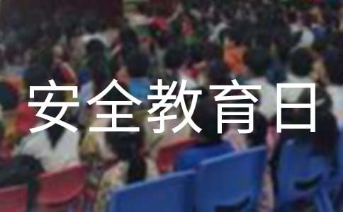 小学生安全教育日活动方案
