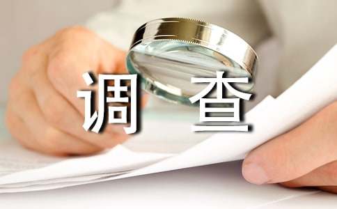 暑假社会调查报告